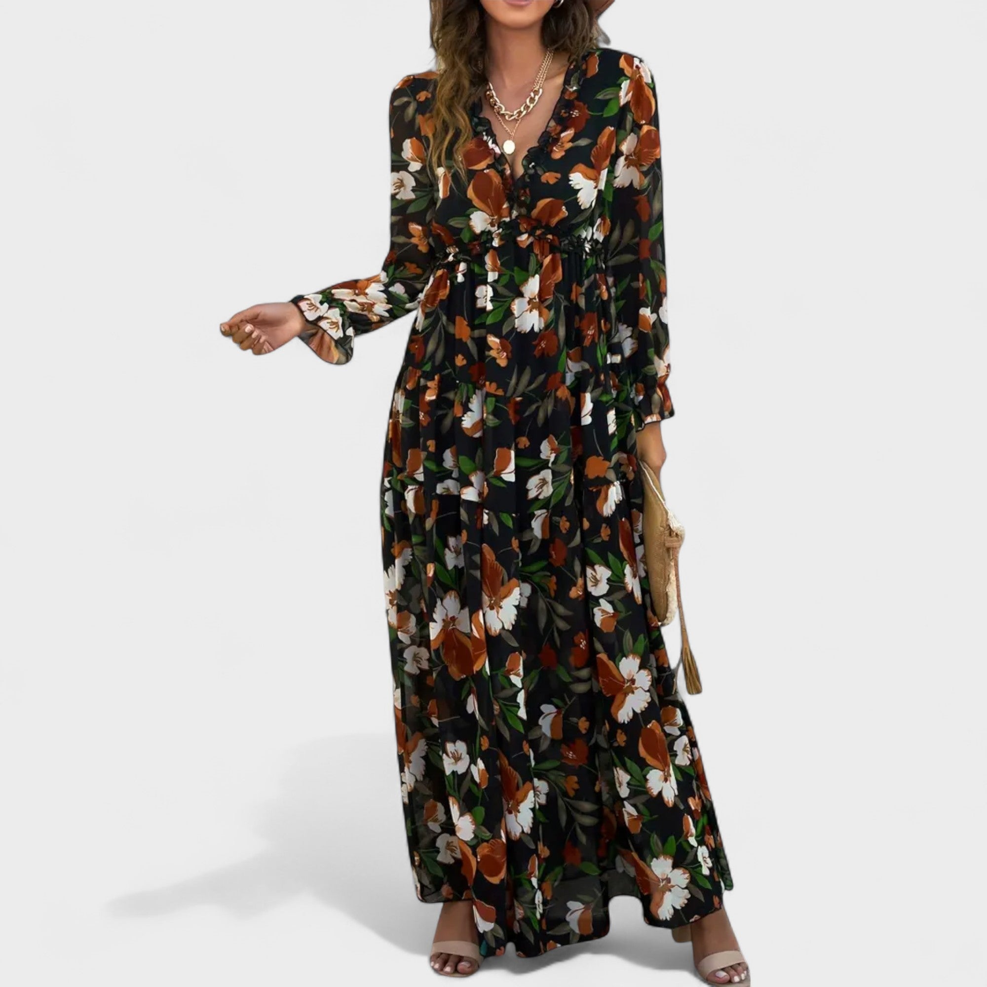 Zera | Floral Tiered Maxi Dress